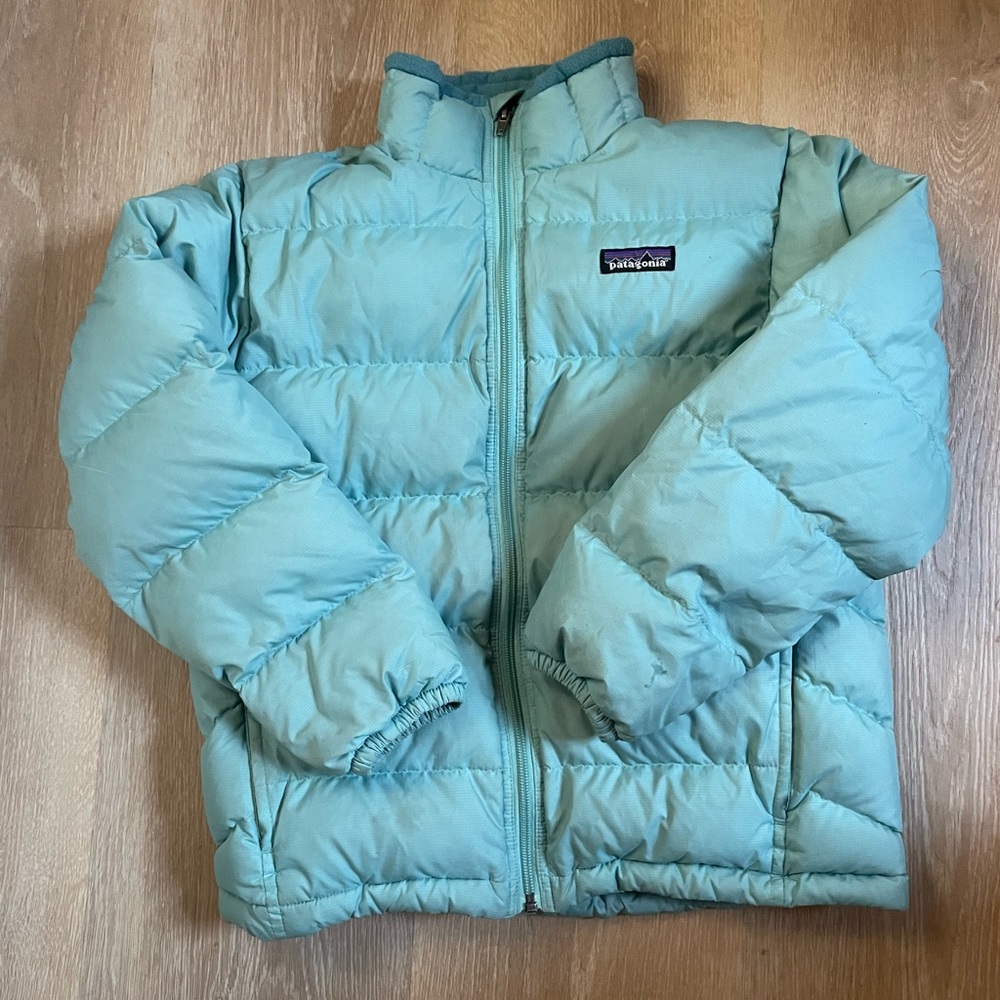 Patagonia 🌲 Kids Puffer Jacket - Aqua